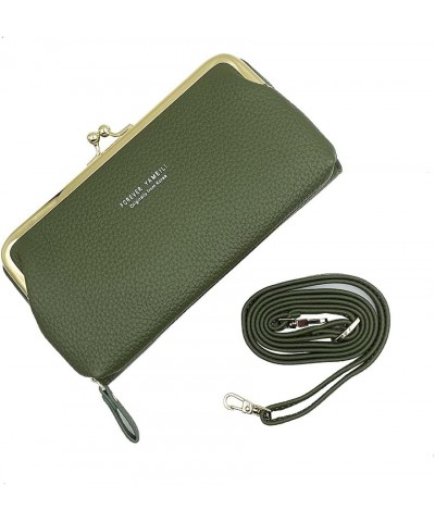 Small Crossbody Bag Cell Phone Purse Wallet with Credit Card Slots for Women Green $12.14 Crossbody Bags