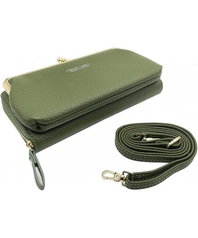 Small Crossbody Bag Cell Phone Purse Wallet with Credit Card Slots for Women Green $12.14 Crossbody Bags