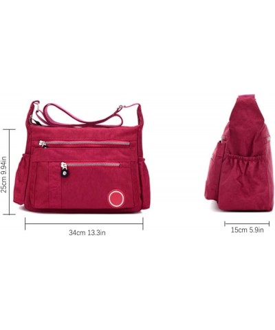 Tote Bag For Women Elegant Lightweight Casual Shoulder Handbag Purse Bookbag Mens Shoulder Bag (Red, One Size) B $21.13 Totes