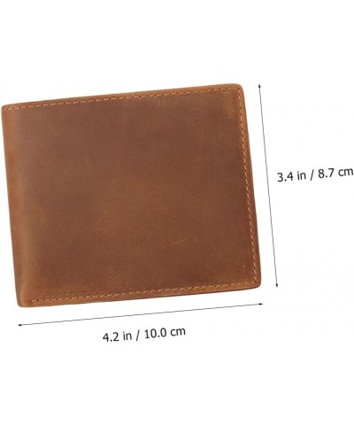 1pc Men's Bi-fold Wallet Cowhide European and American Man $8.95 Wallets