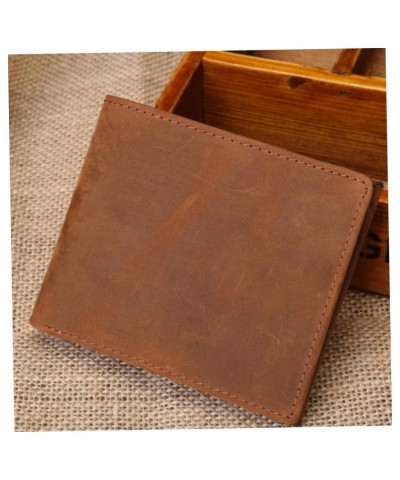 1pc Men's Bi-fold Wallet Cowhide European and American Man $8.95 Wallets