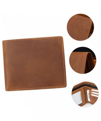 1pc Men's Bi-fold Wallet Cowhide European and American Man $8.95 Wallets