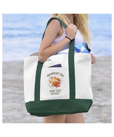 Chasin' Championships and Diploma Cruiser Tote Bag - Basketball Lovers Bags - Gifts for Sports Fans White Navy $18.90 Totes