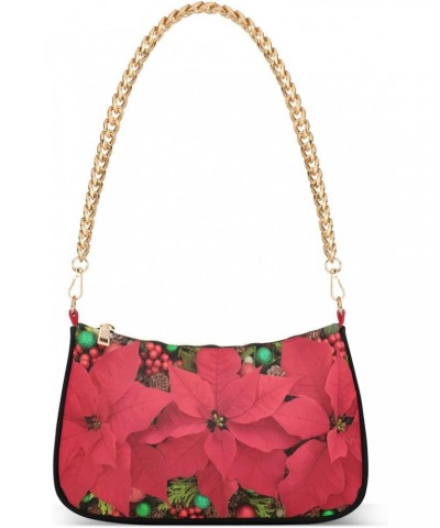 Red Flowers Shoulder Bag for Women Shoulder Handbags with Zipper Closure Small Clutch Purses Crossbody Bags for Women $14.88 ...