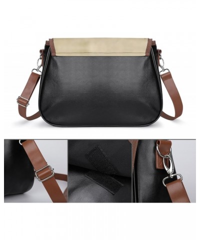 Deer Hunting Grassland Women's Crossbody Bag PU Messenger Bag Shoulder Handbag Pocket Purse for Travel Office $23.77 Shoulder...