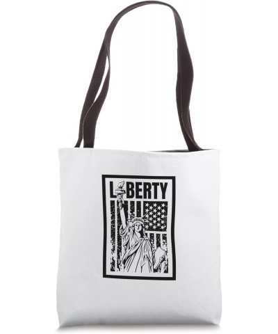 Liberty USA Flag Day Patriotic American 4th of July Tote Bag $12.18 Totes