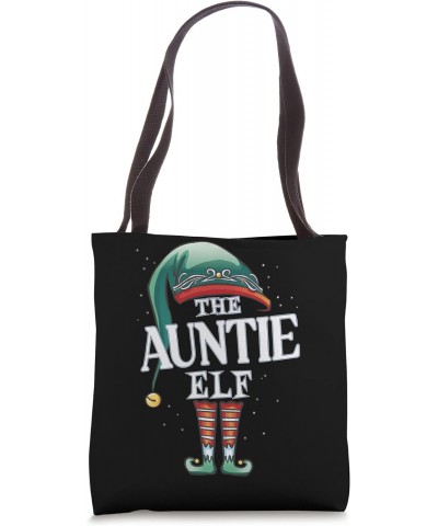 Auntie Elf Christmas Group Xmas Pajama Party Tote Bag $12.63 Totes