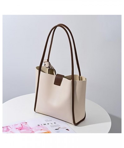 Tote Bag for Women Leather Handbag Designer Top Handle Satchel Handbag Large Capacity Shoulder Bag for Work Shopping Brown $3...