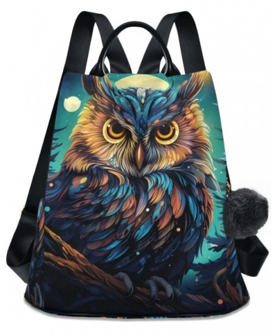 Owl Branches Tree and Moon Backpack Purse for Women Travel Casual Daypack College Bookbag Work Business Ladies Shoulder Bag $...