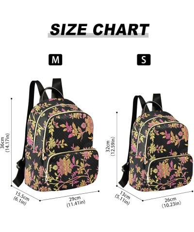 Backpack Purse for Women Artistic Spring Plants Theme, Mini Fashion Backpack Lightweight Casual Daypack Shoulder Bag Travel B...