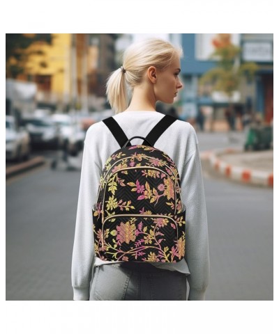 Backpack Purse for Women Artistic Spring Plants Theme, Mini Fashion Backpack Lightweight Casual Daypack Shoulder Bag Travel B...