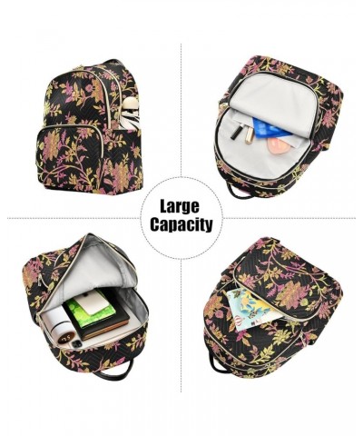 Backpack Purse for Women Artistic Spring Plants Theme, Mini Fashion Backpack Lightweight Casual Daypack Shoulder Bag Travel B...