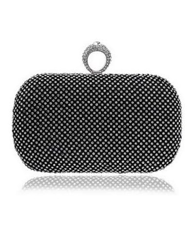 Rhinestone Evening Clutch Black $21.99 Evening Bags