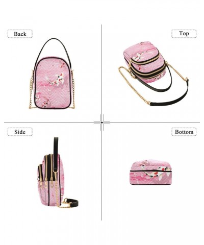 Marine Cell Phone Purse Pink Japanese Koi Flower Crossbody Handbag Durable Shoulder Bag Sturdy Travel Pouch Compact Chic Bag ...