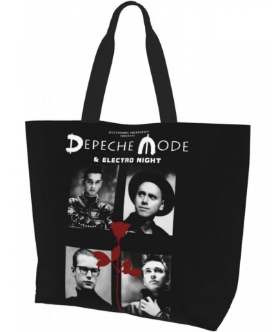 Depeche Rock Mode Women's Tote Bag Large Capacity Shoulder Bags Casual Handbags Shopping Grocery Bag Work Bag $13.79 Totes