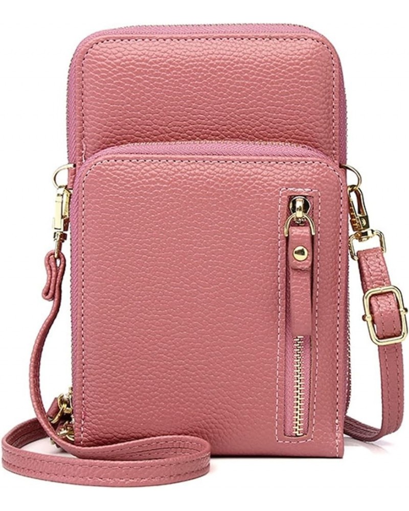 Large Capacity Mobile Phone Bag Small Single Shoulder Cross-body Zipper Bag Multifunctional Long Style Clutch Bag Pink $11.06...