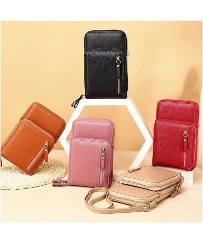 Large Capacity Mobile Phone Bag Small Single Shoulder Cross-body Zipper Bag Multifunctional Long Style Clutch Bag Pink $11.06...