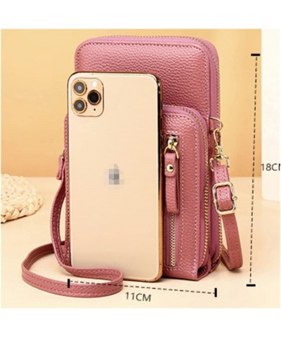 Large Capacity Mobile Phone Bag Small Single Shoulder Cross-body Zipper Bag Multifunctional Long Style Clutch Bag Pink $11.06...