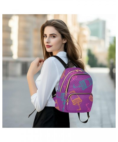 Colorful Coke Cups Fashion Travel Backpack for Women Multi Pockets Lightweight Purse for Women-M Multicolor Small $17.15 Back...