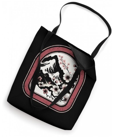 Cherry Blossom Woodblock Vintage Japanese Retro Anime Tote Bag $11.32 Totes