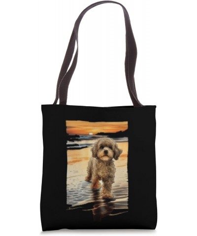 Cute Cockapoo Dog Illustration Cockapoo Cavapoo Dog Tote Bag $10.17 Totes