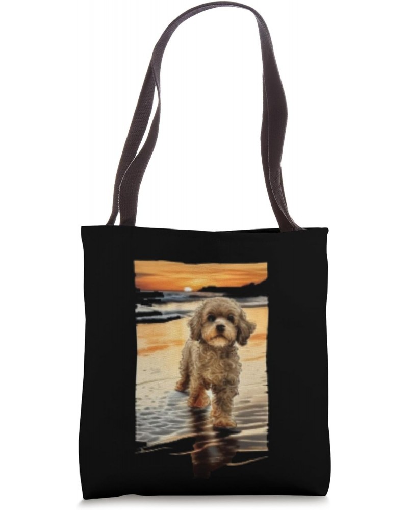 Cute Cockapoo Dog Illustration Cockapoo Cavapoo Dog Tote Bag $10.17 Totes