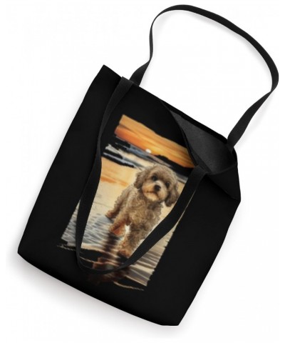 Cute Cockapoo Dog Illustration Cockapoo Cavapoo Dog Tote Bag $10.17 Totes