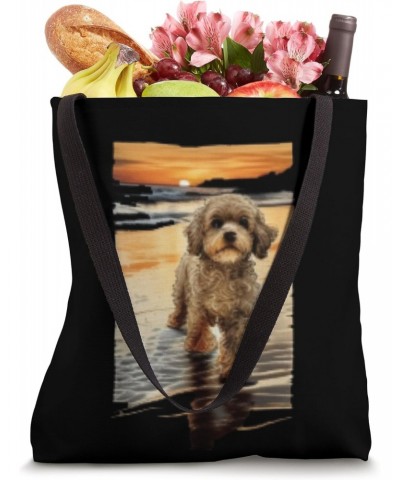 Cute Cockapoo Dog Illustration Cockapoo Cavapoo Dog Tote Bag $10.17 Totes