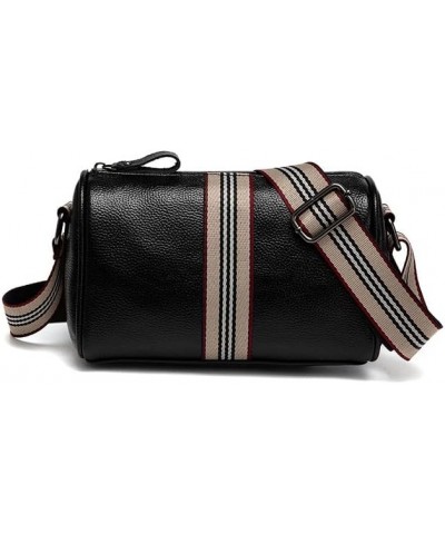 Shoulder Purses for Women Crossbody Bag Black Leather Small Bags Trendy Design with Wide Strap Doctor Style $14.28 Crossbody ...