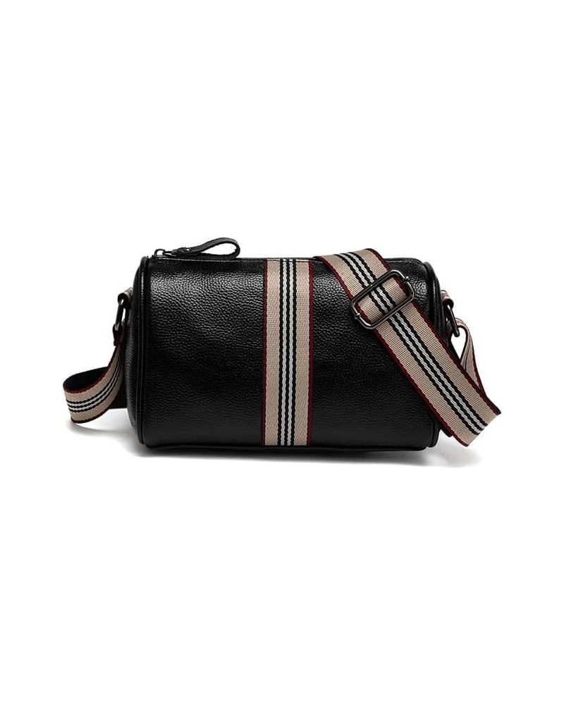 Shoulder Purses for Women Crossbody Bag Black Leather Small Bags Trendy Design with Wide Strap Doctor Style $14.28 Crossbody ...