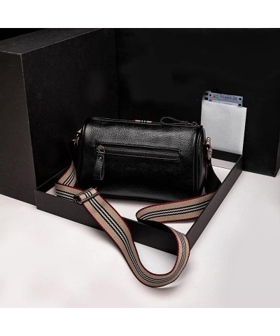 Shoulder Purses for Women Crossbody Bag Black Leather Small Bags Trendy Design with Wide Strap Doctor Style $14.28 Crossbody ...