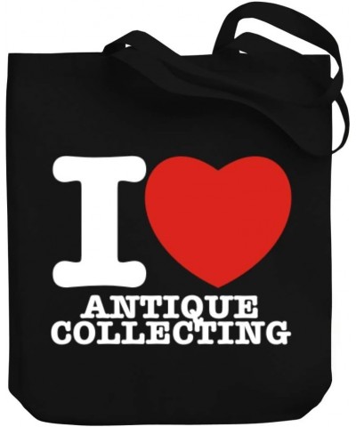 I love Antique Collecting Bold Font Canvas Tote Bag 10.5" x 16" x 4 $16.80 Totes