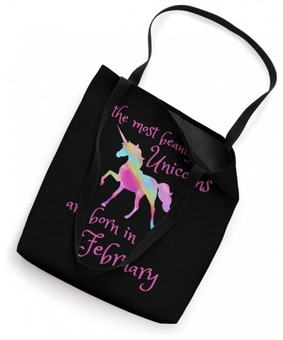 Beautiful Unicorn Birthday FEBRUARY Unicorn Tote Bag $14.30 Totes