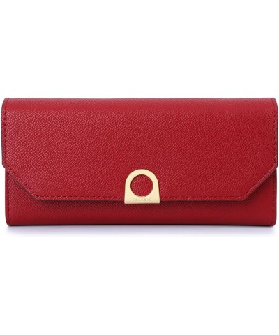 Wallets for Women, Card Holder Trifold Ladies Wallets Coins Zipper Pocket Clutch Travel Purse with ID Window (Red) Red $16.36...