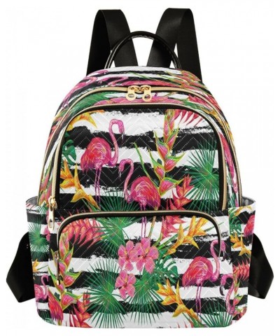 Fashion Backpack Mini Backpack Purse Casual Daily Backpack Pink Flamingos for Travel for College Work Medium $19.37 Backpacks