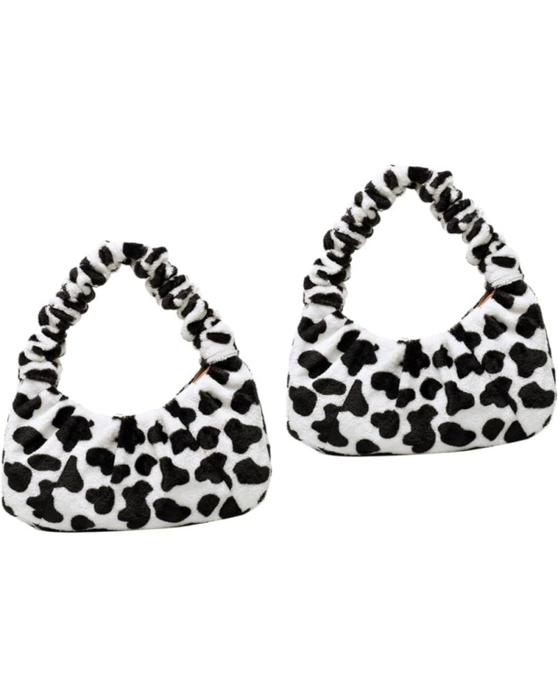 2pcs Plush Rabbit Handbag Travel Tote Zebra Accessories Faux Fur Purse Zebra Gifts Shoulder Purse Ladies Black-1x2pcs $15.56 ...