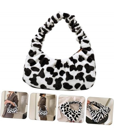 2pcs Plush Rabbit Handbag Travel Tote Zebra Accessories Faux Fur Purse Zebra Gifts Shoulder Purse Ladies Black-1x2pcs $15.56 ...