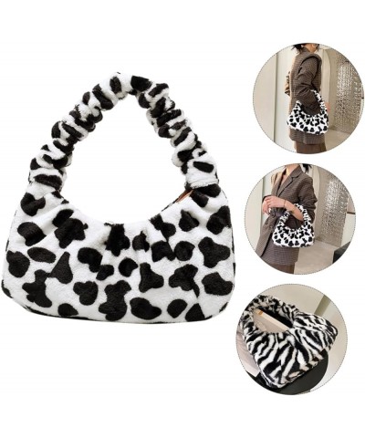 2pcs Plush Rabbit Handbag Travel Tote Zebra Accessories Faux Fur Purse Zebra Gifts Shoulder Purse Ladies Black-1x2pcs $15.56 ...