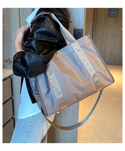 Nylon Tote Bag for Women Waterproof Hobo Crossbody Bag Purse Fashion Travel Shoulder Bags Large Messenger Bag Gray $29.00 Totes