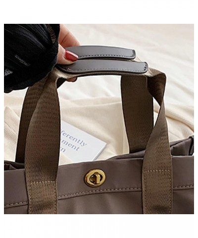 Nylon Tote Bag for Women Waterproof Hobo Crossbody Bag Purse Fashion Travel Shoulder Bags Large Messenger Bag Gray $29.00 Totes