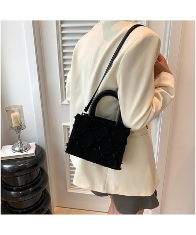 Denim Shoulder Bag Denim Purses and Handbags for Women Jean Bag Y2k Purse Small Denim Purse Jeans Bag Black $14.81 Shoulder Bags