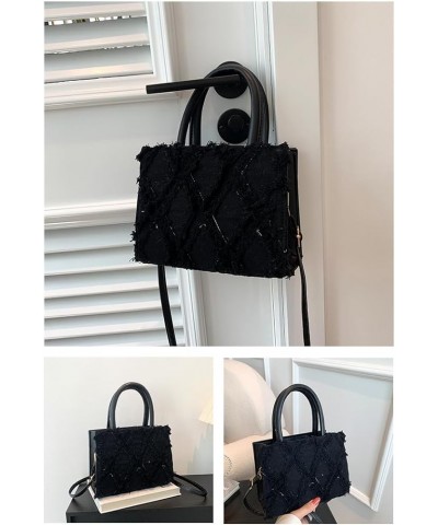 Denim Shoulder Bag Denim Purses and Handbags for Women Jean Bag Y2k Purse Small Denim Purse Jeans Bag Black $14.81 Shoulder Bags