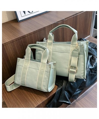 Tote Bag Women Canvas Large Tote Crossbody Shoulder Handbags Casual College Bag Stylish Hobo Bag 2023 Green-small $27.97 Totes