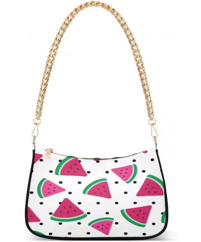 Cute Watermelon Polka Dot Women's Handbags Tote Crossbody Bag Purse Ladies Shoulder Bag Hobo Handbag $17.09 Totes