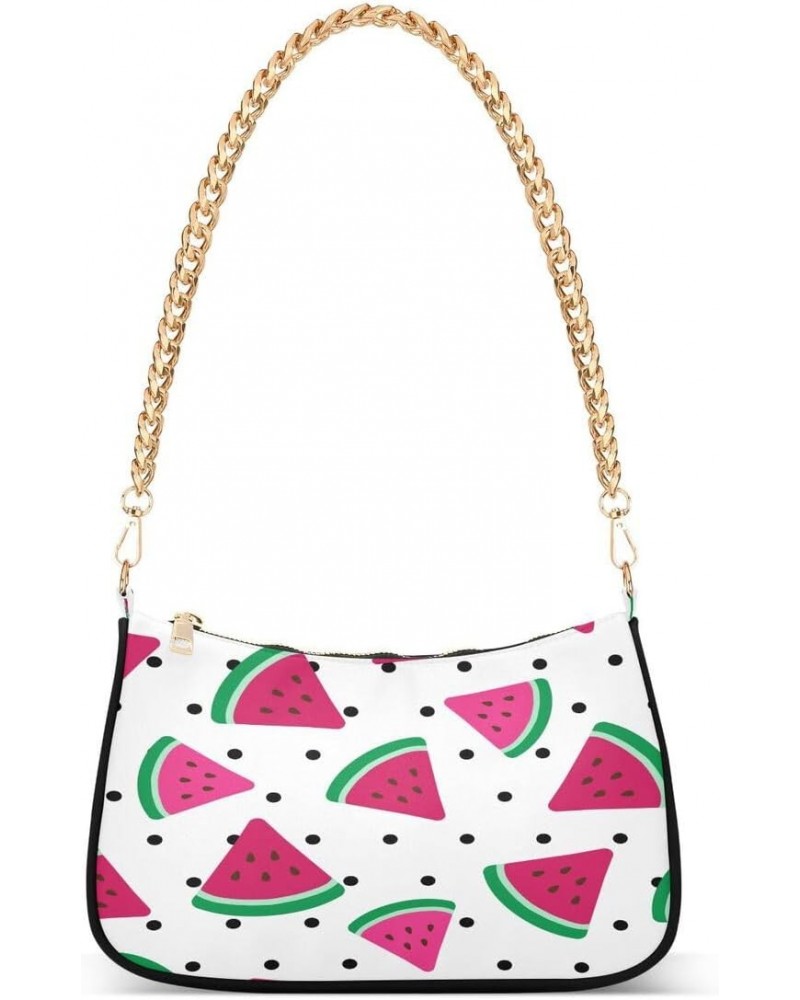 Cute Watermelon Polka Dot Women's Handbags Tote Crossbody Bag Purse Ladies Shoulder Bag Hobo Handbag $17.09 Totes