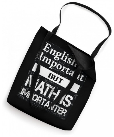 English is Important Math is Importanter Funny Math Tote Bag $13.13 Totes