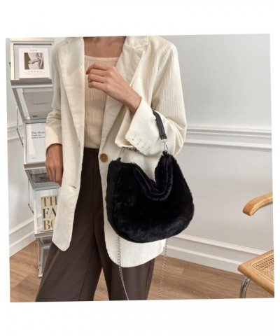 2 Pcs Plush Shoulder Bag Women Tote Handbags Accessories for Girls Crossbody Bags for Women Plush Blackx3pcs $13.99 Crossbody...