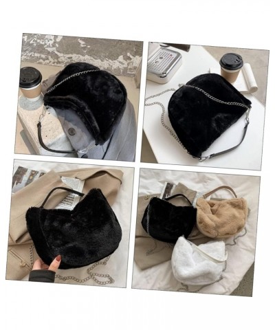 2 Pcs Plush Shoulder Bag Women Tote Handbags Accessories for Girls Crossbody Bags for Women Plush Blackx3pcs $13.99 Crossbody...