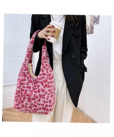 Women's Shoulder Bag Bucket Bag Canvas Fuzzy Purse Messenger Bags for Women Purses for Women Shoulder Bag Faux Storage Bags A...