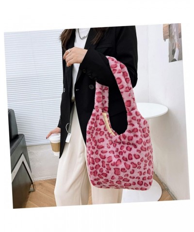 Women's Shoulder Bag Bucket Bag Canvas Fuzzy Purse Messenger Bags for Women Purses for Women Shoulder Bag Faux Storage Bags A...